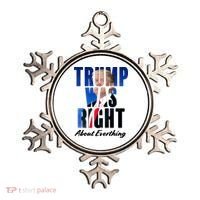 Trump Was Right About Everything Typography Portrait Ornament thumb 0