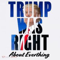 Trump Was Right About Everything Typography Portrait Women's Tank Top thumb 5