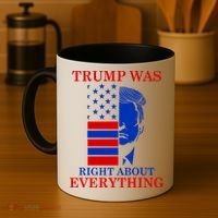 Trump Was Right About Everything USA Flag Coffee Mug thumb 4