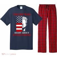 Trump Was Right About Everything USA Flag Pajama Set thumb 0