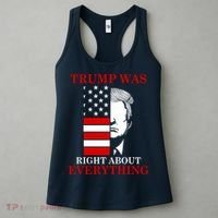 Trump Was Right About Everything USA Flag Women's Tank Top thumb 3