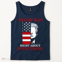 Trump Was Right About Everything USA Flag Tank Top thumb 2