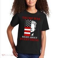 Trump Was Right About Everything USA Flag Kids T-Shirt thumb 2