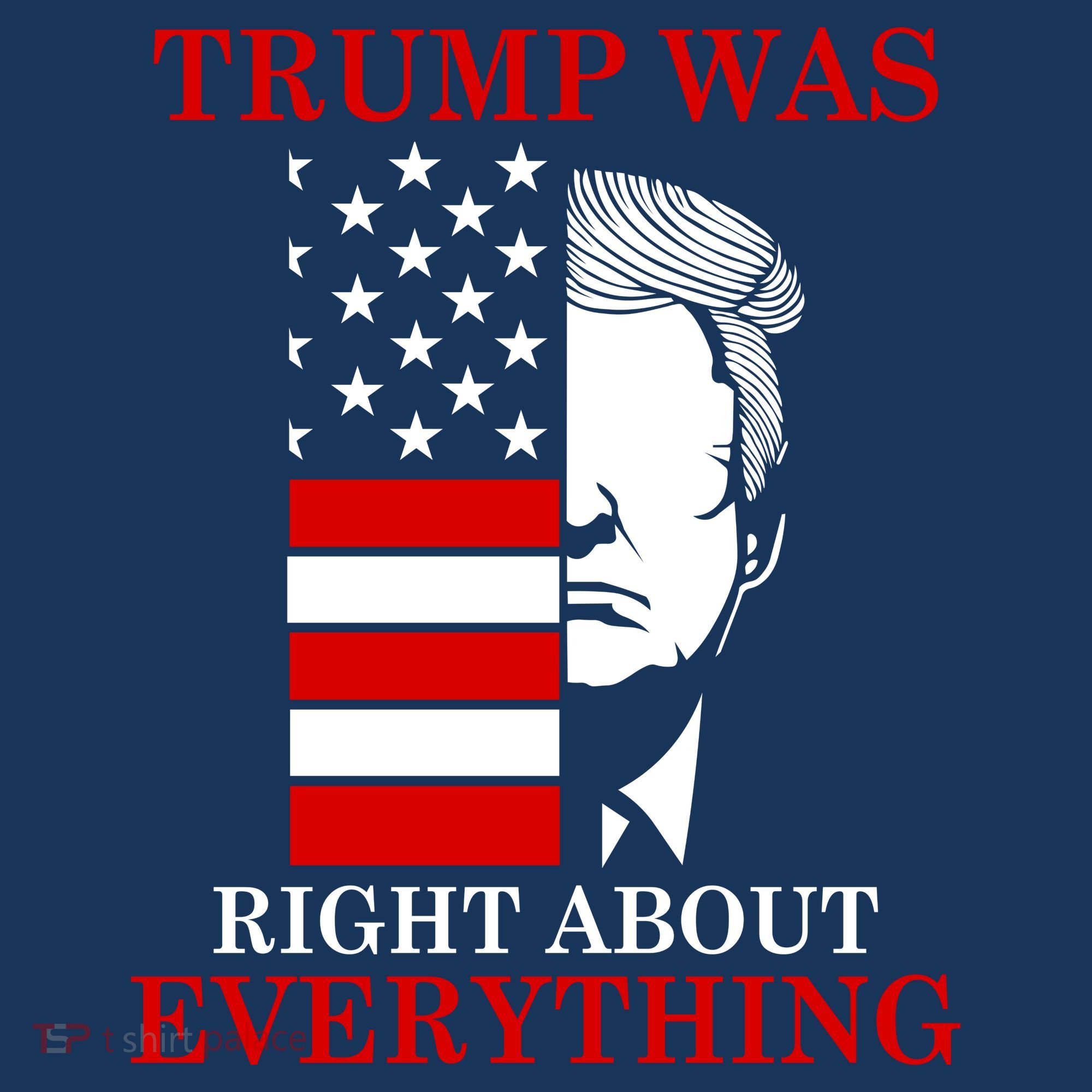 Trump Was Right About Everything USA Flag Kids T-Shirt