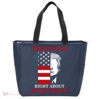 Trump Was Right About Everything USA Flag Tote Bag thumb 0