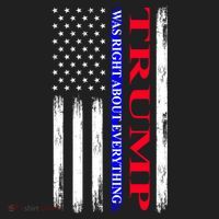 Trump Was Right About Everything American Flag Gift Tumbler thumb 3