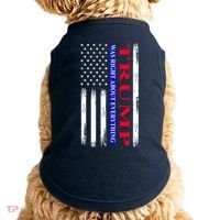 Trump Was Right About Everything American Flag Gift Doggie Tank thumb 0