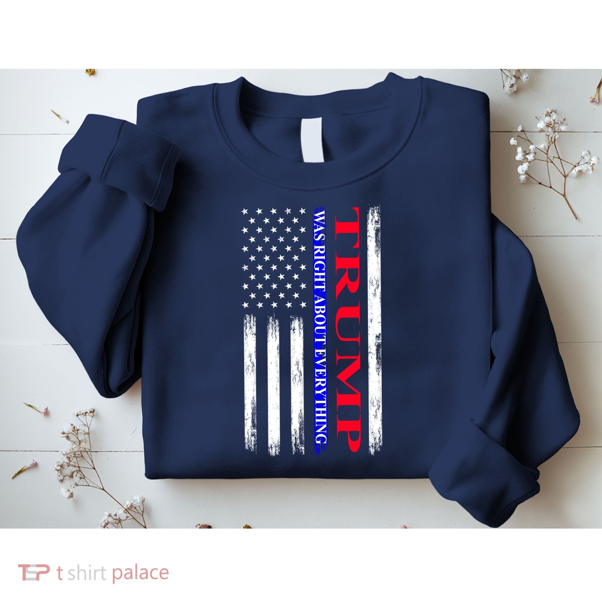 Trump Was Right About Everything American Flag Gift Sweatshirt