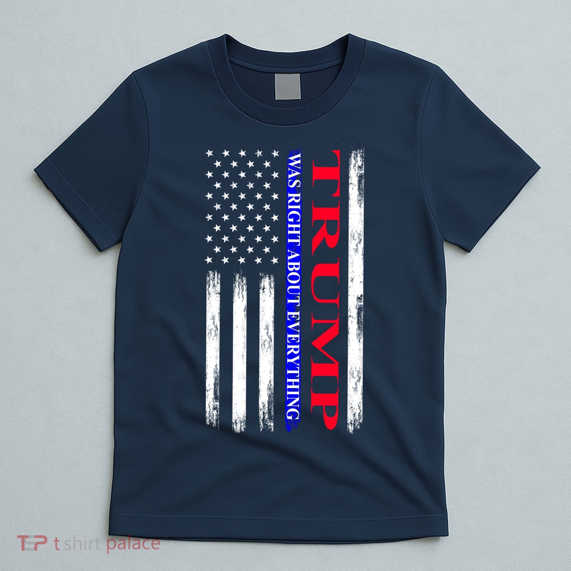 Trump Was Right About Everything American Flag Gift T-Shirt