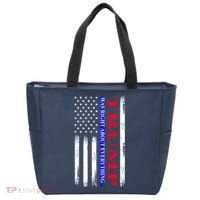 Trump Was Right About Everything American Flag Gift Tote Bag thumb 0