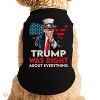 Trump Was Right About Everything Funny Doggie Tank thumb 0