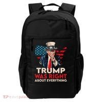 Trump Was Right About Everything Funny Backpack thumb 0
