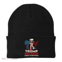 Trump Was Right About Everything Funny Beanie thumb 0