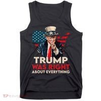Trump Was Right About Everything Funny Tank Top thumb 0