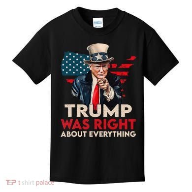 Trump Was Right About Everything Funny Kids T-Shirt