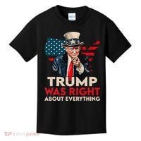 Trump Was Right About Everything Funny Kids T-Shirt thumb 0