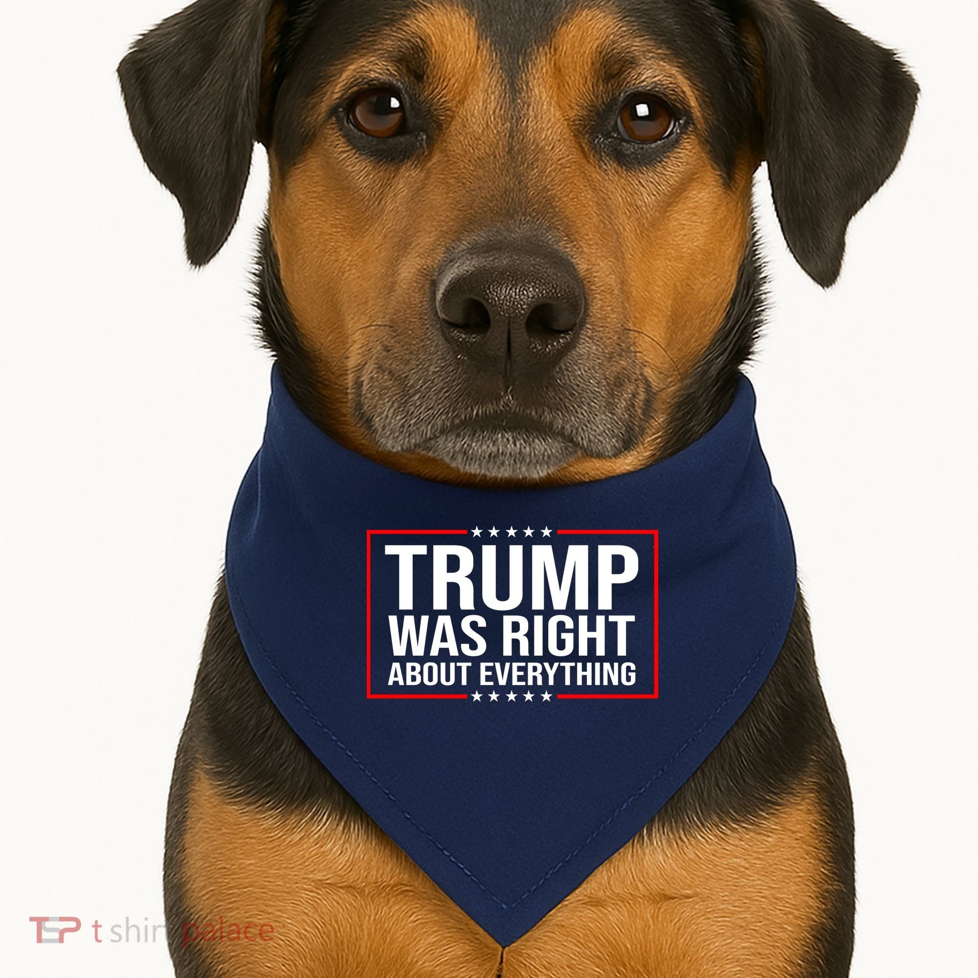 Trump Was Right About Everything Funny USA USA-Made Doggie Bandana