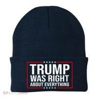 Trump Was Right About Everything Funny USA Beanie thumb 0