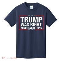 Trump Was Right About Everything Funny USA Kids T-Shirt thumb 0