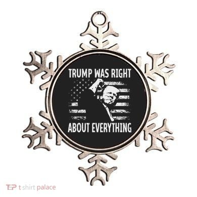 Trump Was Right About Everything American Flag 45 47 Ornament