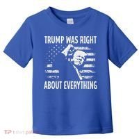 Trump Was Right About Everything American Flag 45 47 Toddler T-Shirt thumb 0