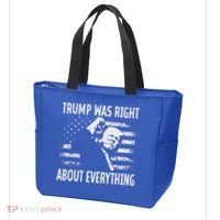 Trump Was Right About Everything American Flag 45 47 Tote Bag thumb 3