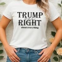 Trump Was Right About Everything Donald Trump Supporters Women's T-Shirt thumb 2