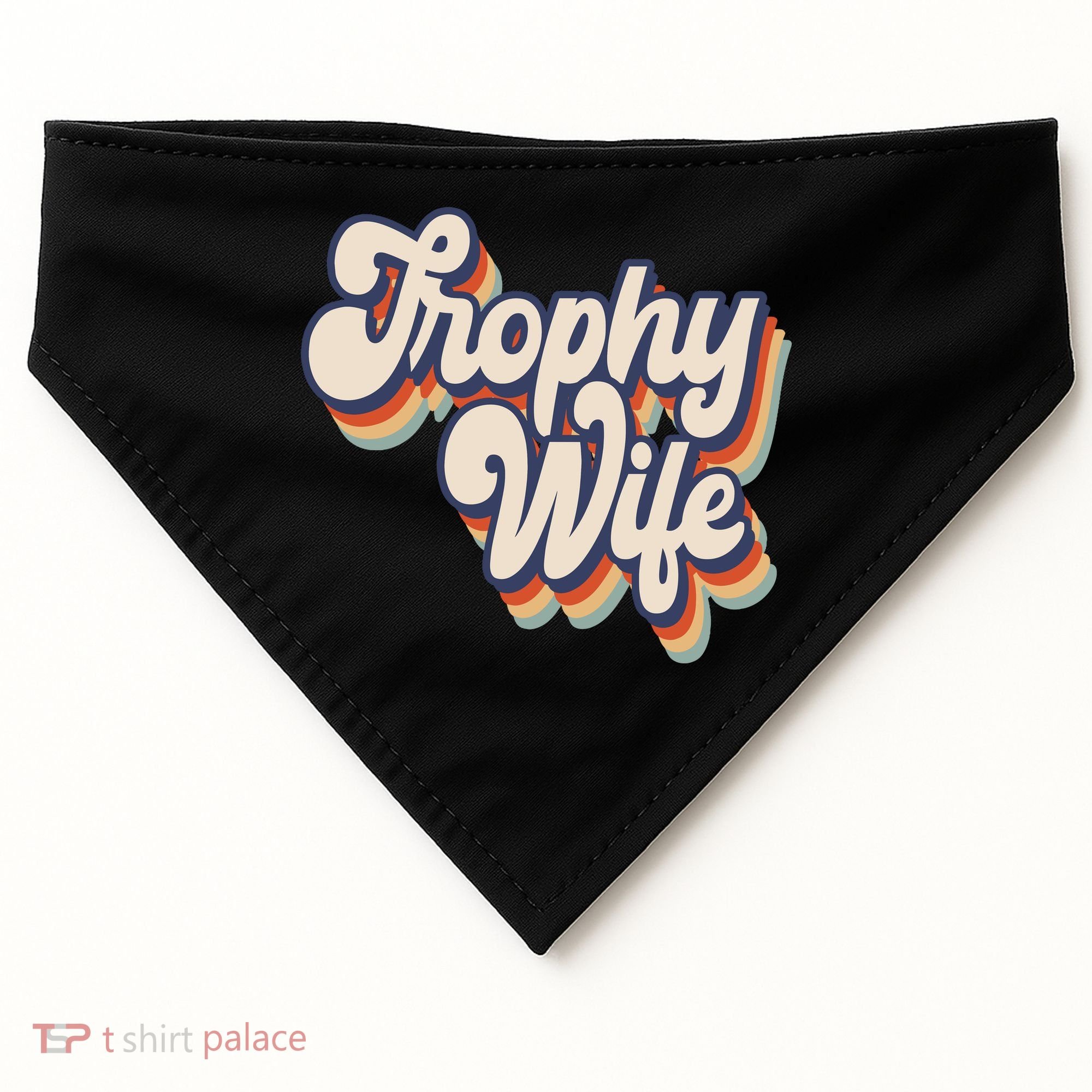 Trophy Wife Retro Style USA-Made Doggie Bandana