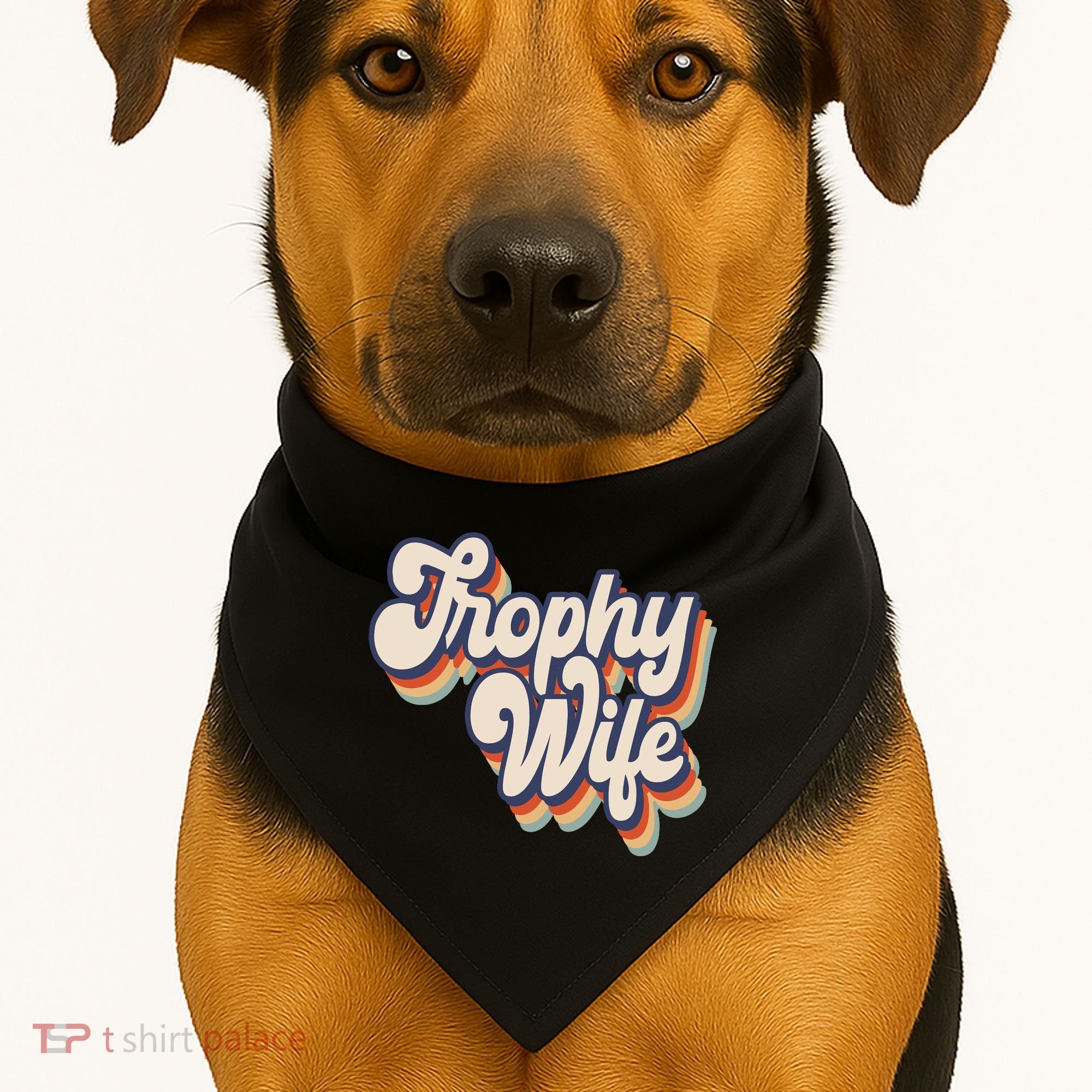 Trophy Wife Retro Style USA-Made Doggie Bandana