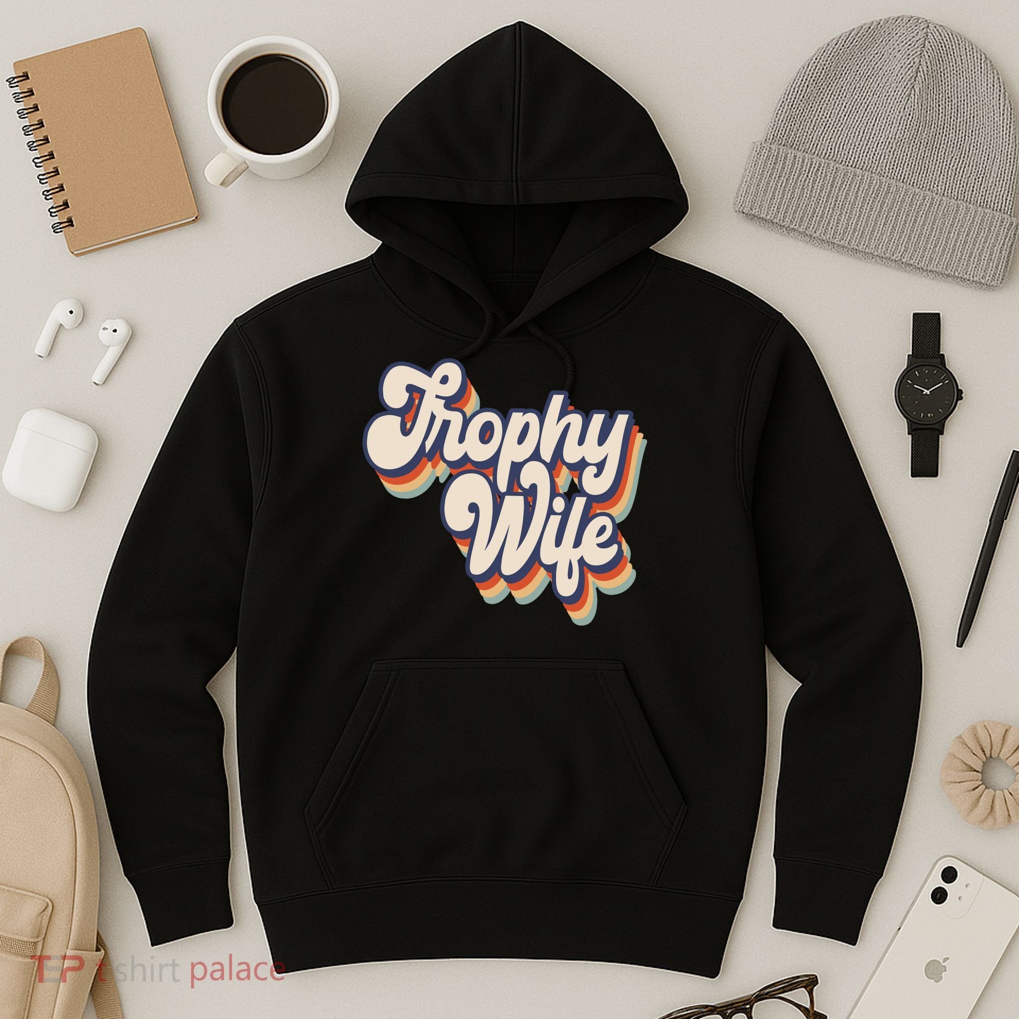Trophy Wife Retro Style Hoodie