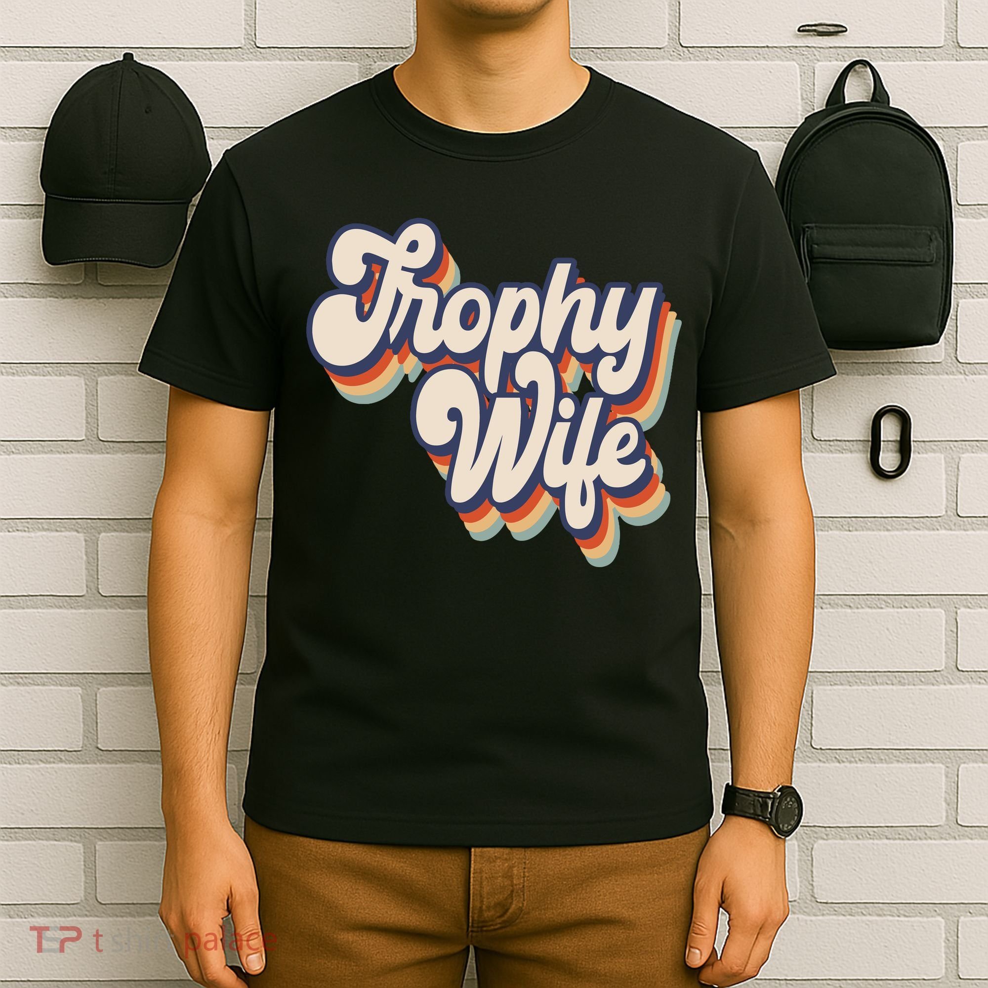 Trophy Wife Retro Style T-Shirt