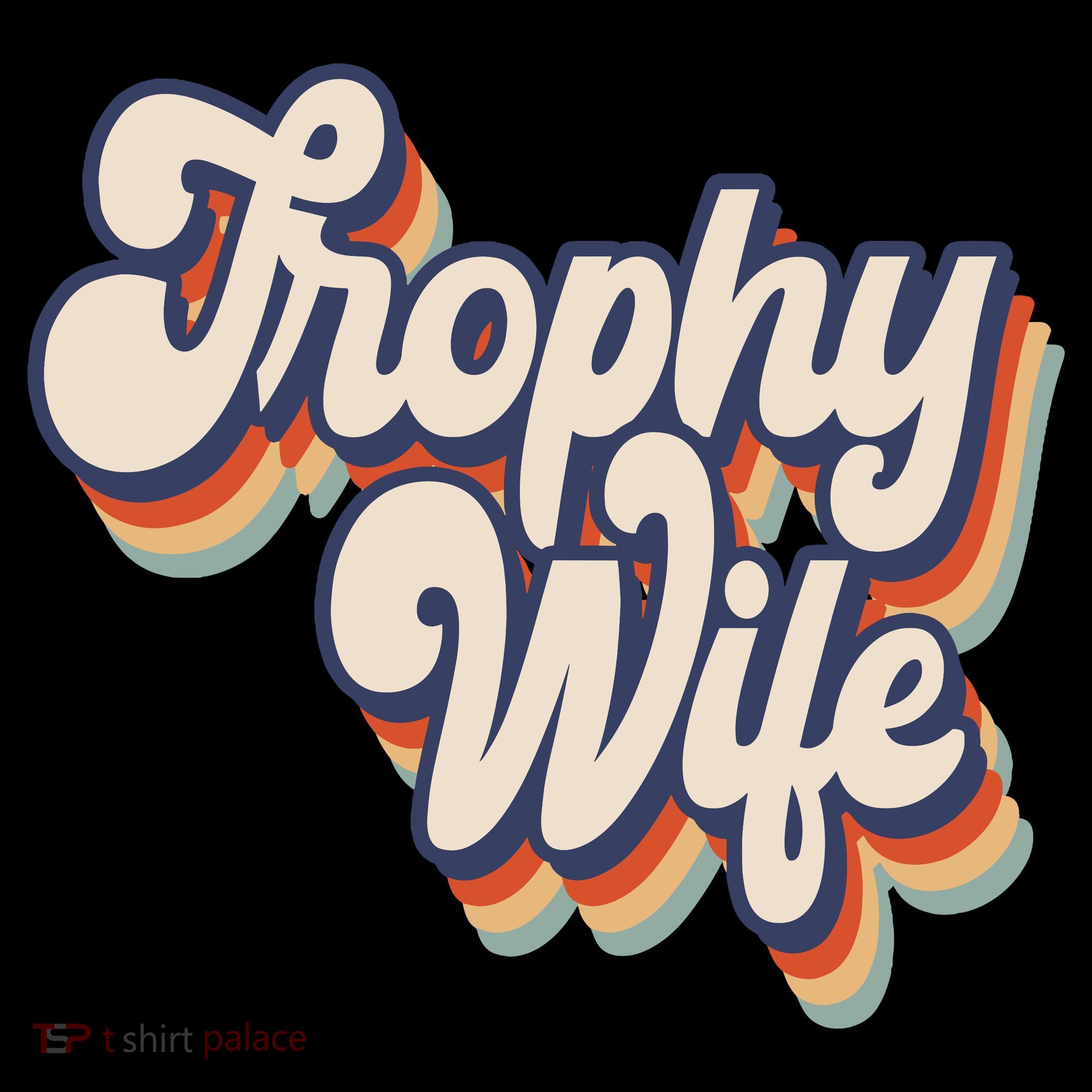 Trophy Wife Retro Style Coaster