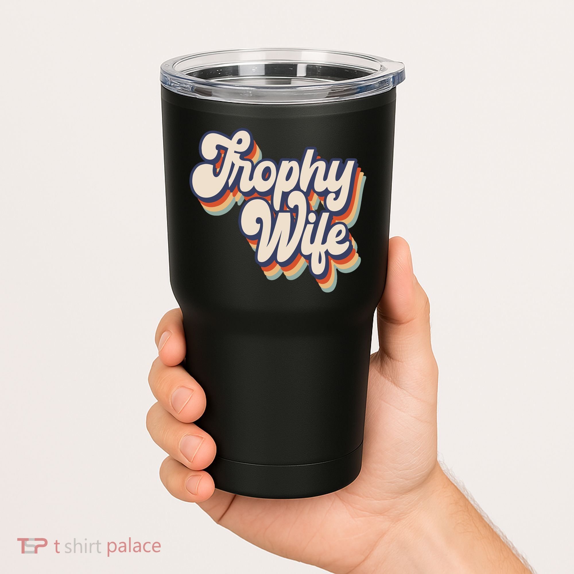 Trophy Wife Retro Style Tumbler