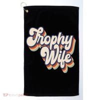 Trophy Wife Retro Style Golf Towel thumb 0