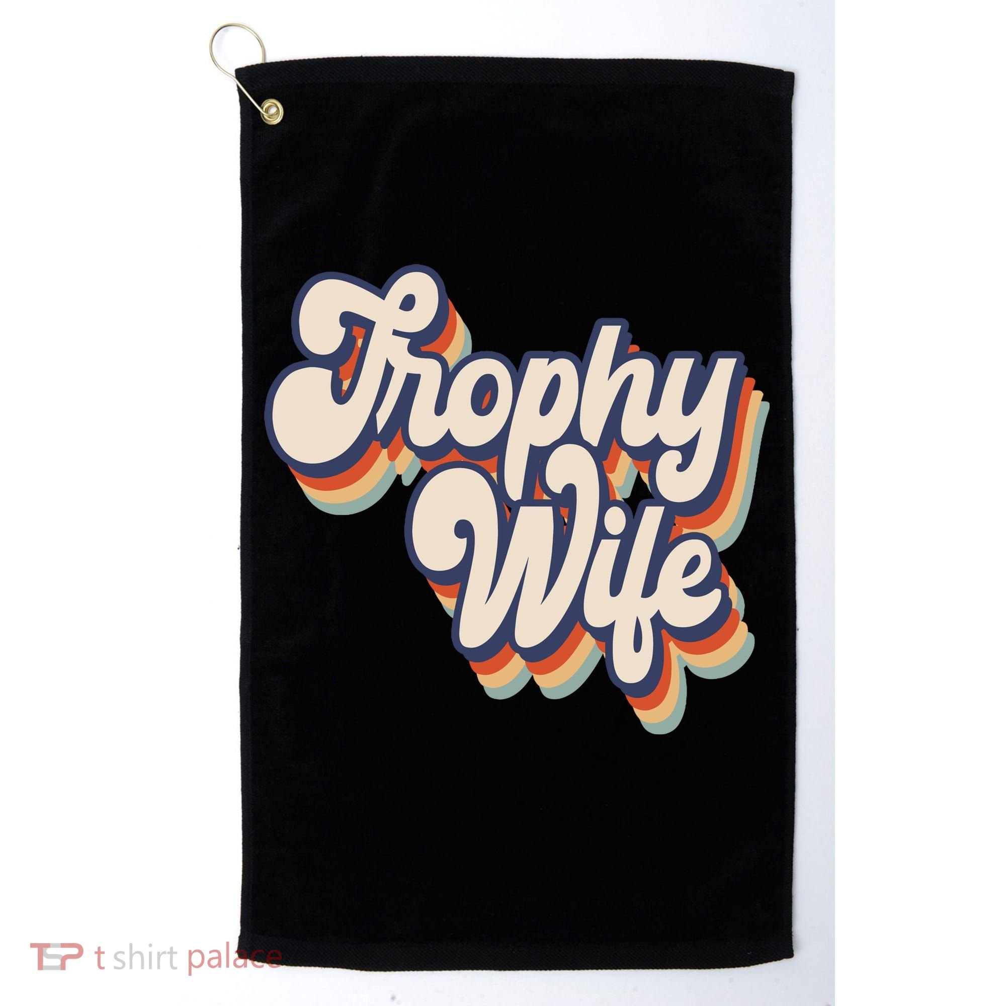 Trophy Wife Retro Style Golf Towel