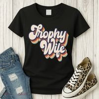 Trophy Wife Retro Style Women's T-Shirt thumb 3