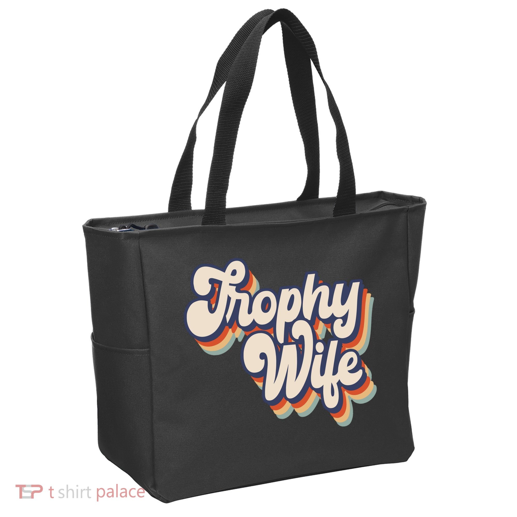 Trophy Wife Retro Style Tote Bag