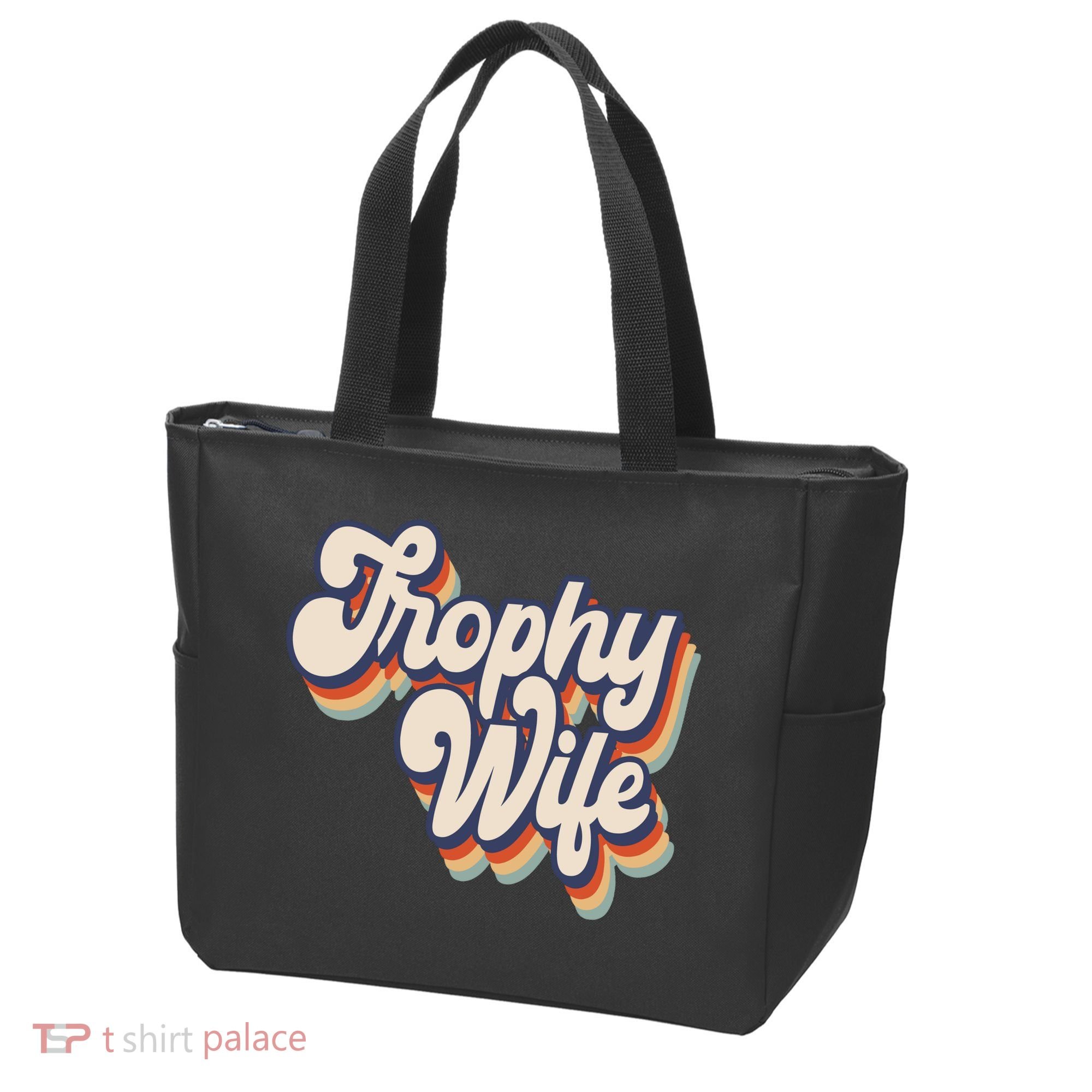 Trophy Wife Retro Style Tote Bag