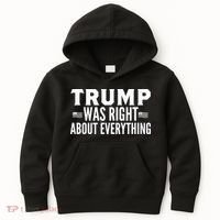 Trump Was Right About Everything Rally Kids Hoodie thumb 0