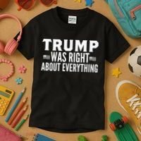 Trump Was Right About Everything Rally Kids T-Shirt thumb 3