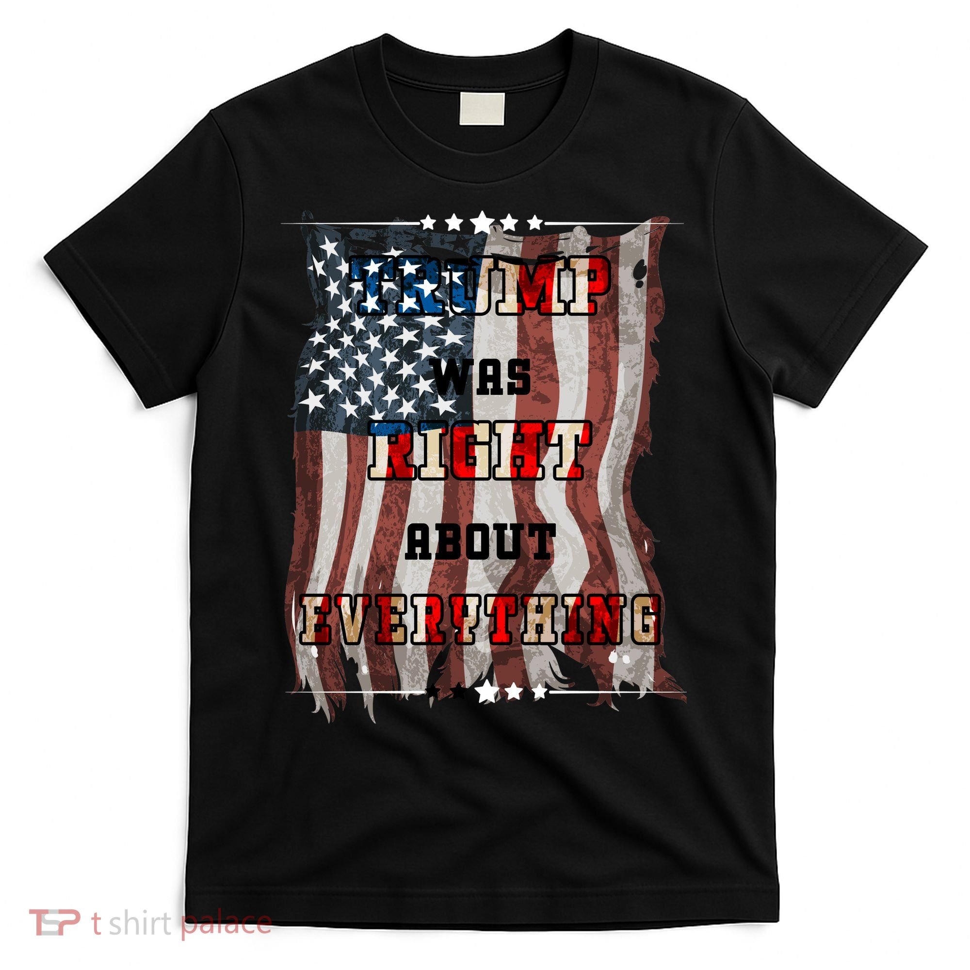 Trump Was Right About Everything USA Flag T-Shirt