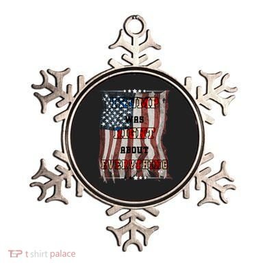 Trump Was Right About Everything USA Flag Ornament