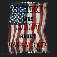 Trump Was Right About Everything USA Flag Golf Towel thumb 3