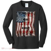 Trump Was Right About Everything USA Flag Kids Long Sleeve Shirt thumb 0