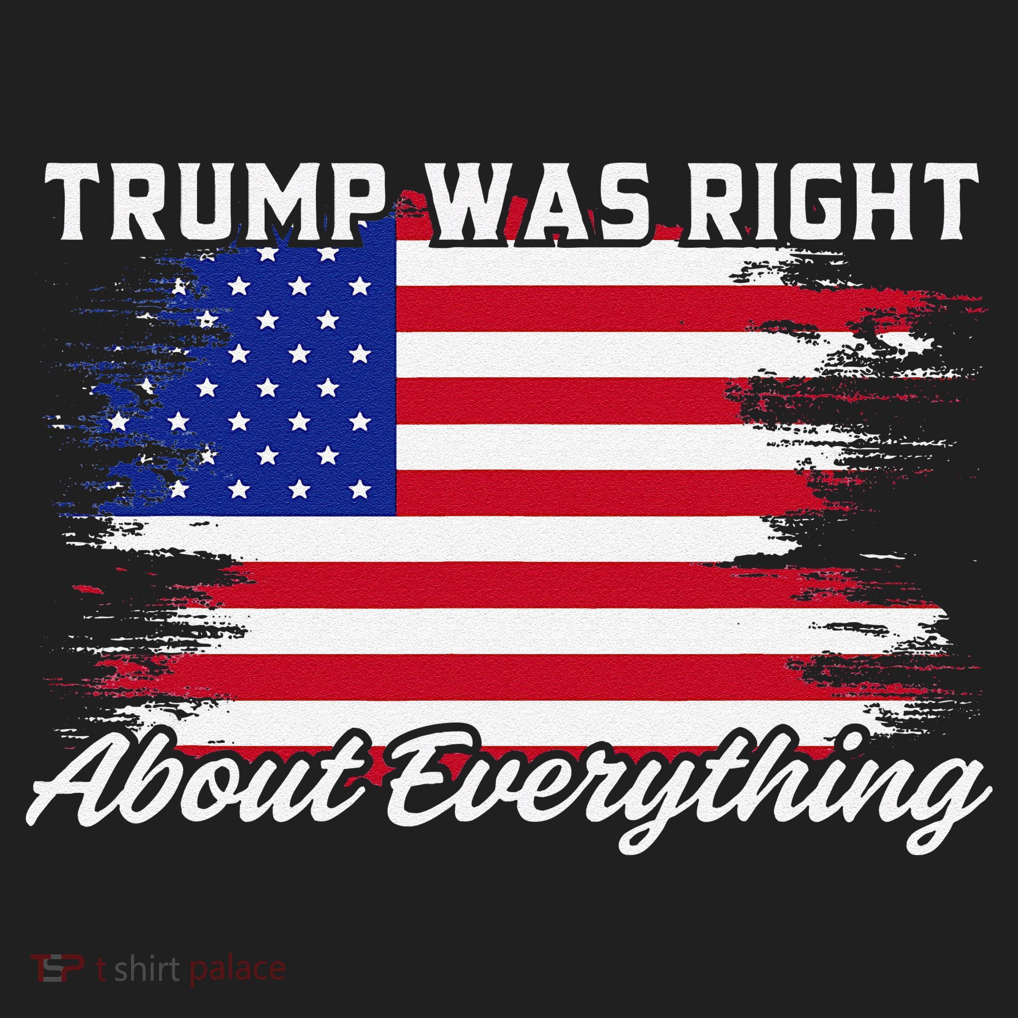 Trump Was Right About Everything President Flag Statement Women's Sweatshirt