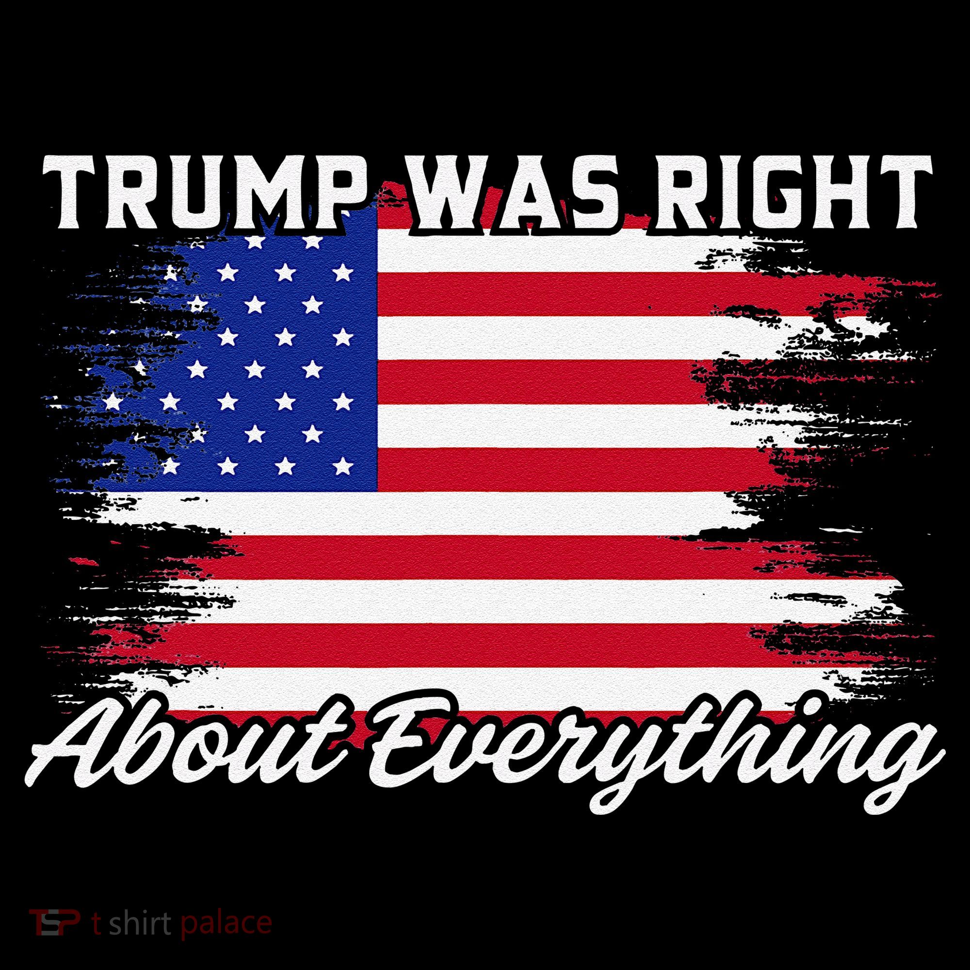 Trump Was Right About Everything President Flag Statement Women's Hoodie
