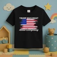 Trump Was Right About Everything President Flag Statement Toddler T-Shirt thumb 3