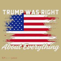Trump Was Right About Everything President Flag Statement Long Sleeve Shirt thumb 2