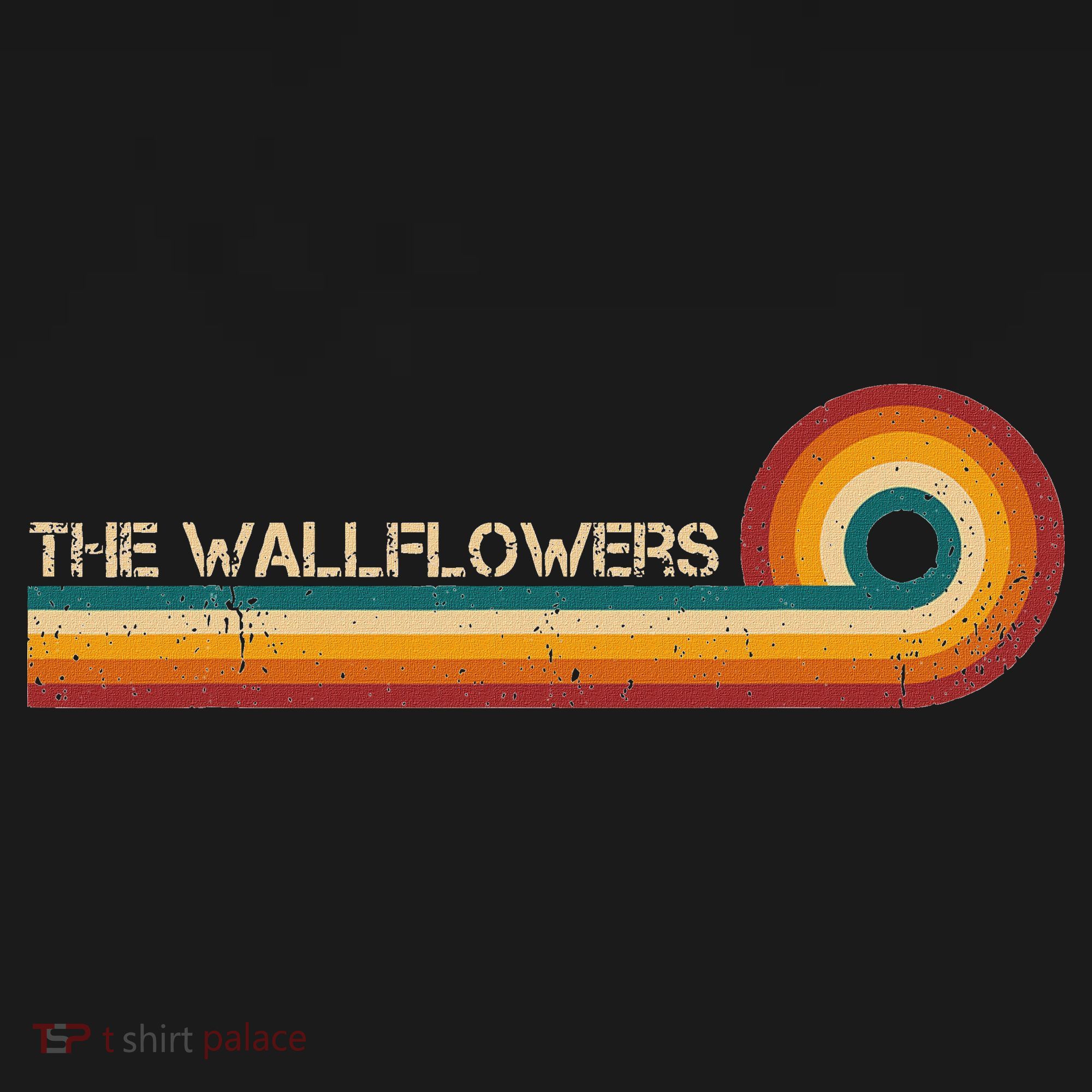 The Wallflowers Retro Stripes Musician Vintage T-Shirt