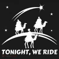 Tonight We Ride Three Wiseman Christmas Jesus Nativity Baby Bodysuit thumb 2